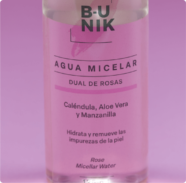 Agua Micelar Dual de Rosas